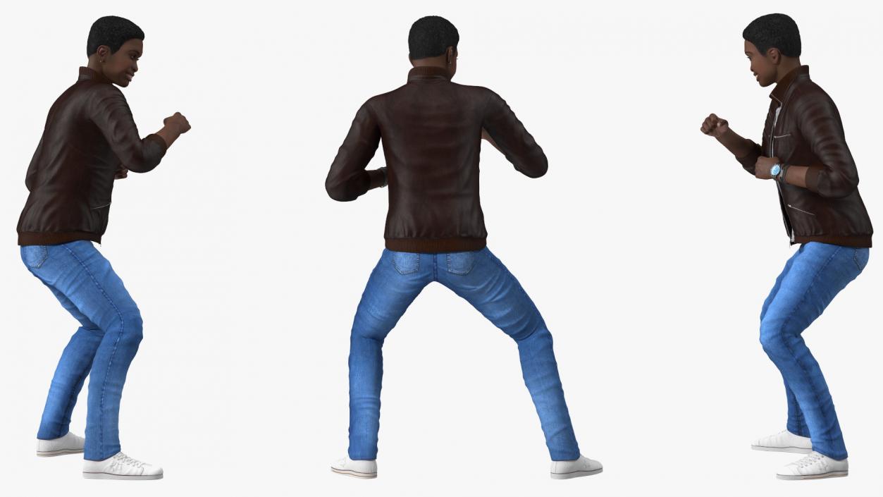 Teenager Light Skin Street Outfit Dance Pose 3D model