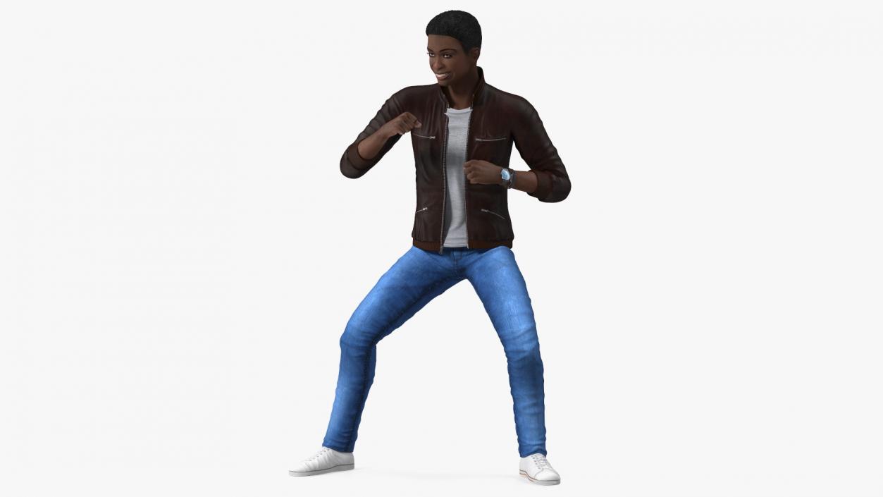 Teenager Light Skin Street Outfit Dance Pose 3D model