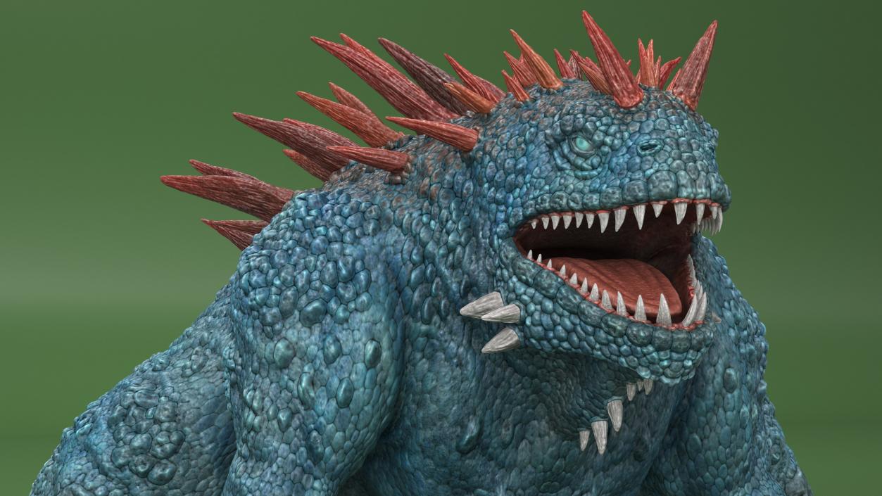 3D model Basilisk in Attack Pose 2