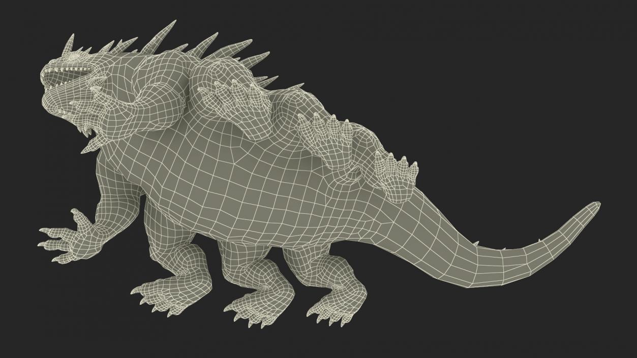 3D model Basilisk in Attack Pose 2