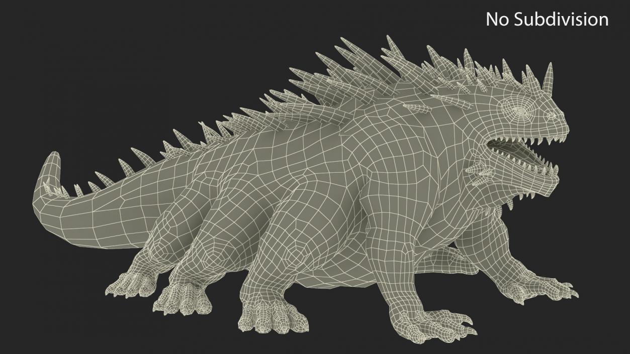 3D model Basilisk in Attack Pose 2