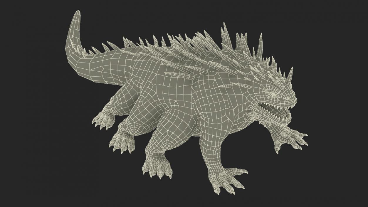 3D model Basilisk in Attack Pose 2