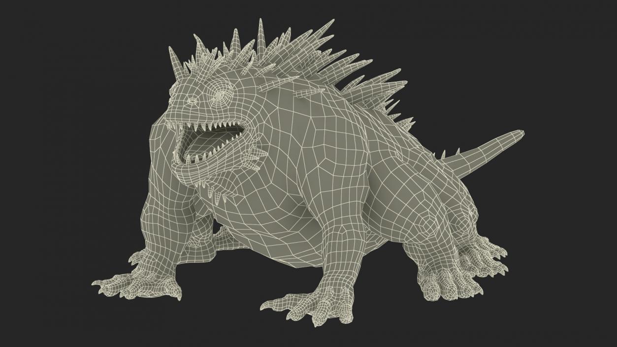 3D model Basilisk in Attack Pose 2