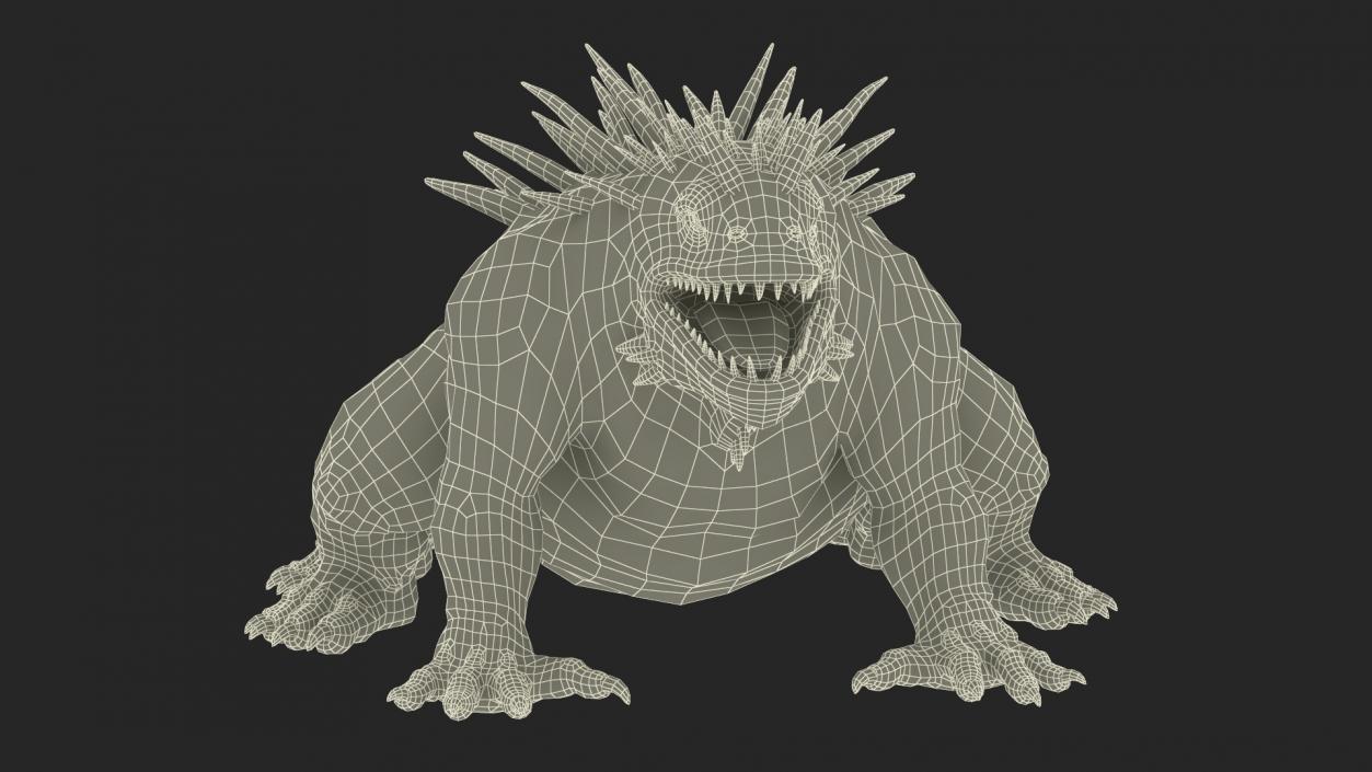 3D model Basilisk in Attack Pose 2