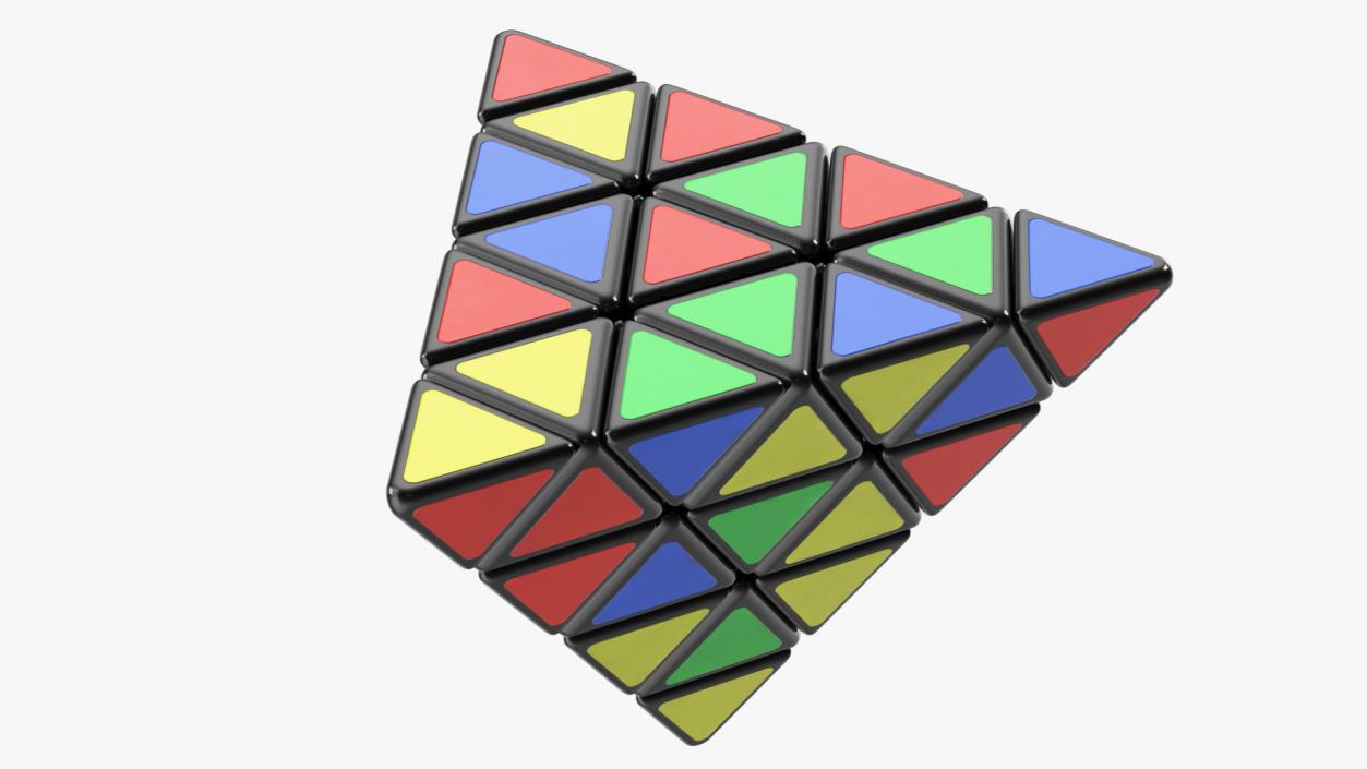 3D Rubik Pyramid Disassembled