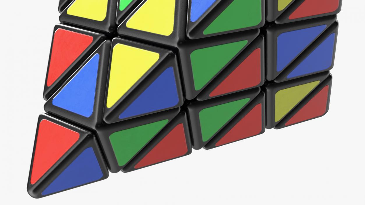 3D Rubik Pyramid Disassembled