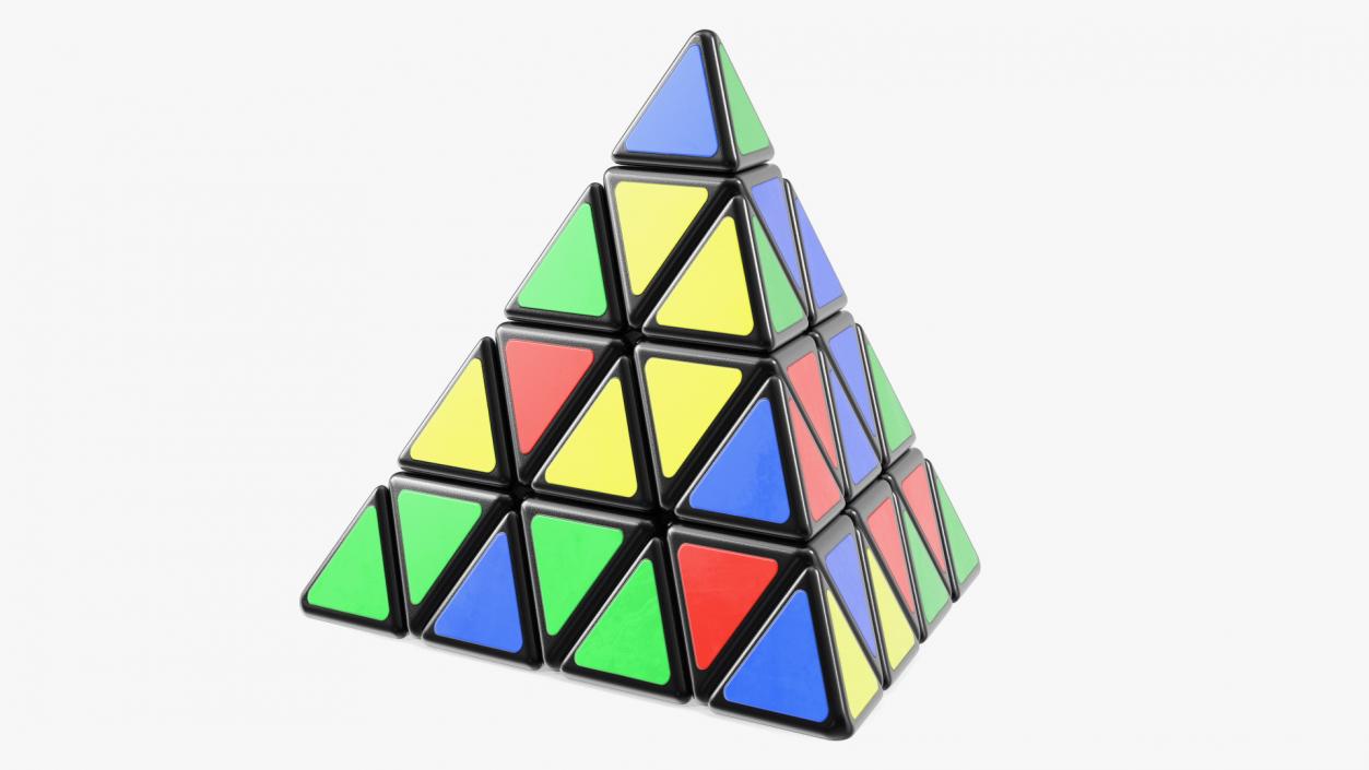 3D Rubik Pyramid Disassembled