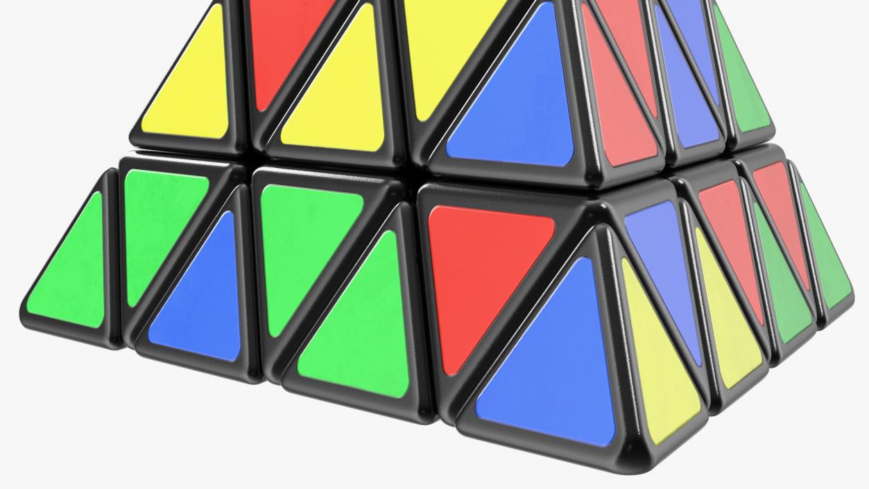 3D Rubik Pyramid Disassembled