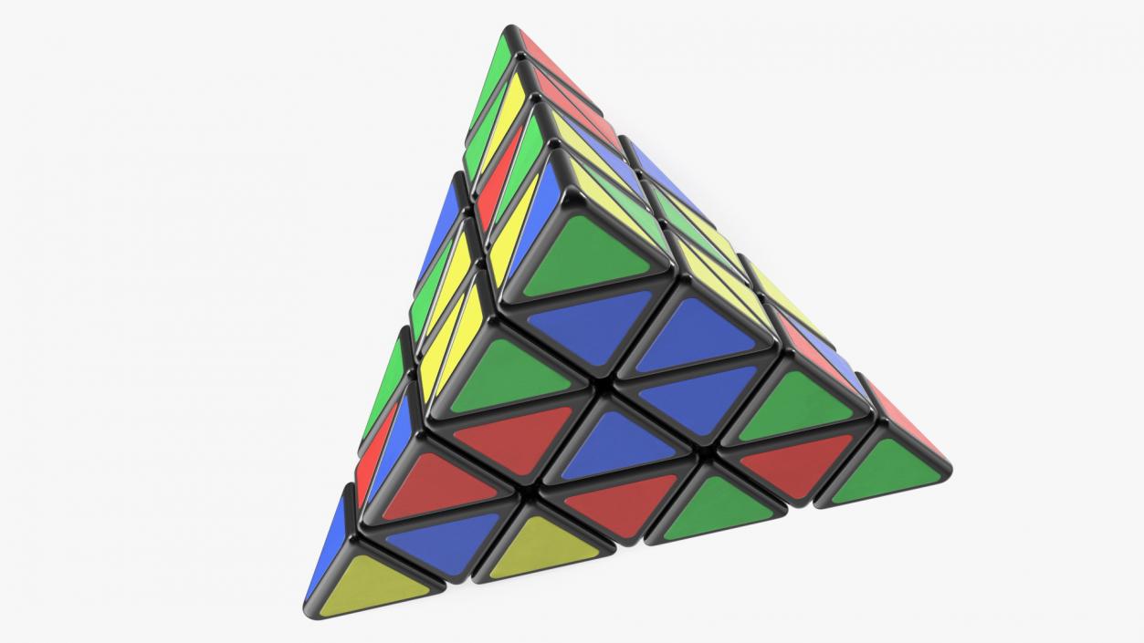 3D Rubik Pyramid Disassembled