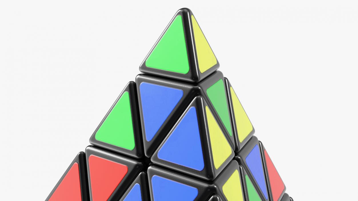 3D Rubik Pyramid Disassembled