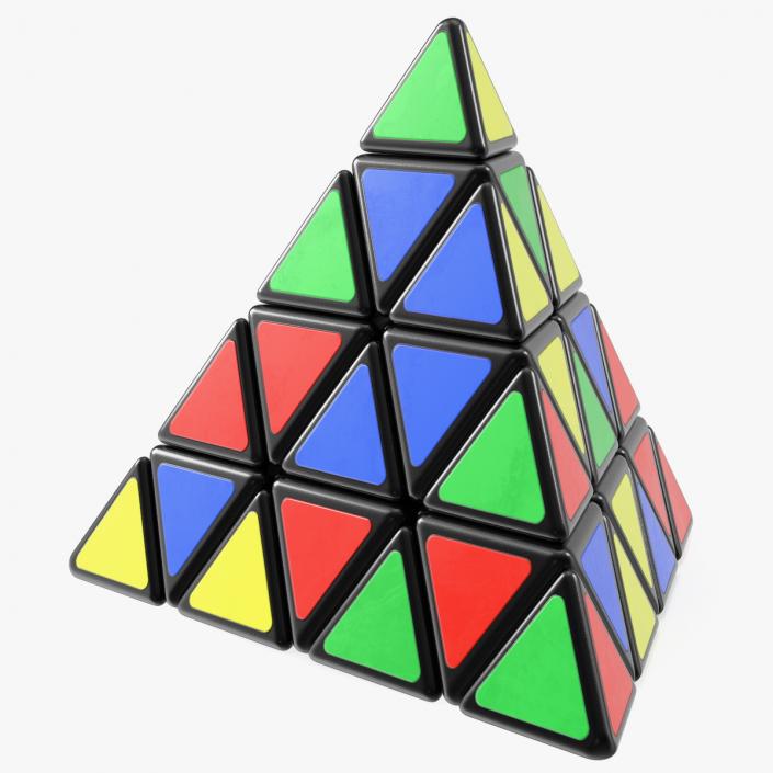 3D Rubik Pyramid Disassembled