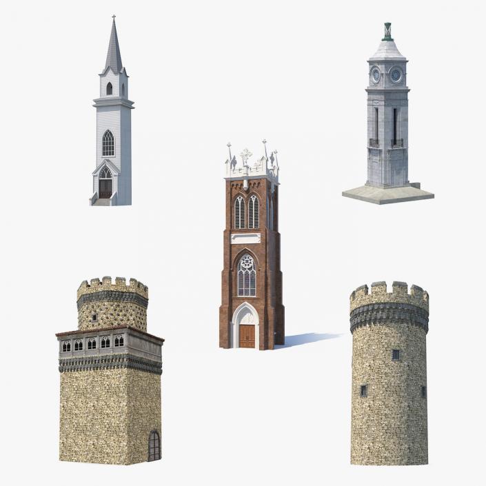 Towers Collection 3 3D model