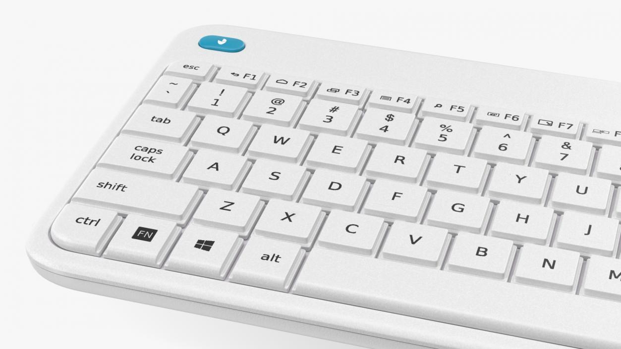 3D Logitech Keyboard K400 White model