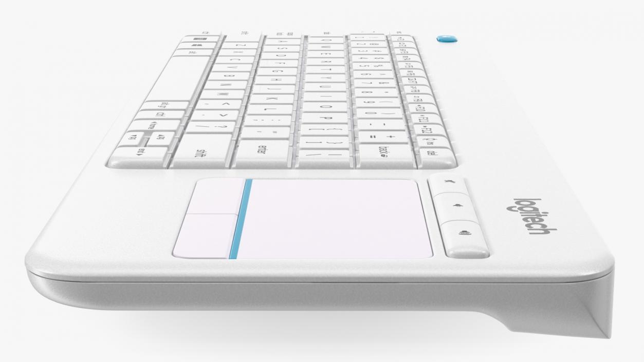 3D Logitech Keyboard K400 White model