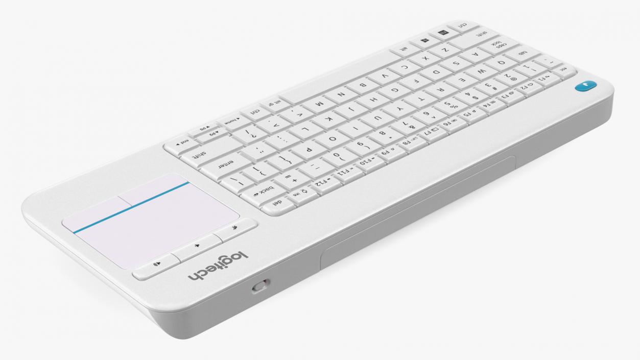 3D Logitech Keyboard K400 White model