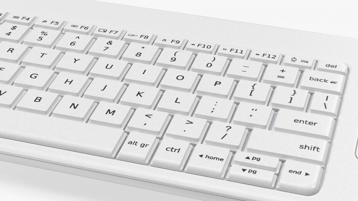 3D Logitech Keyboard K400 White model