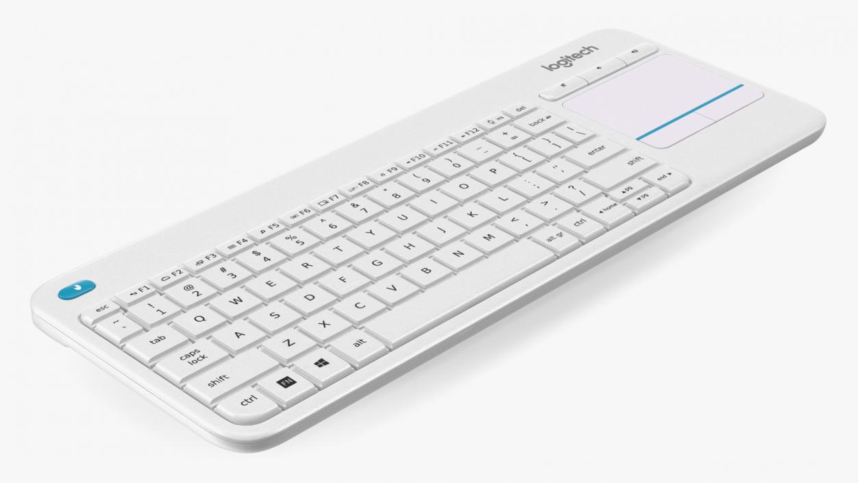 3D Logitech Keyboard K400 White model