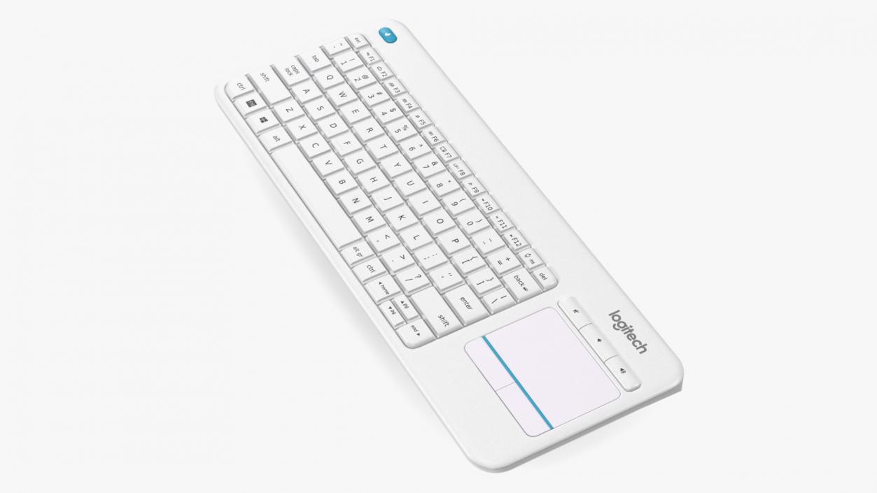 3D Logitech Keyboard K400 White model