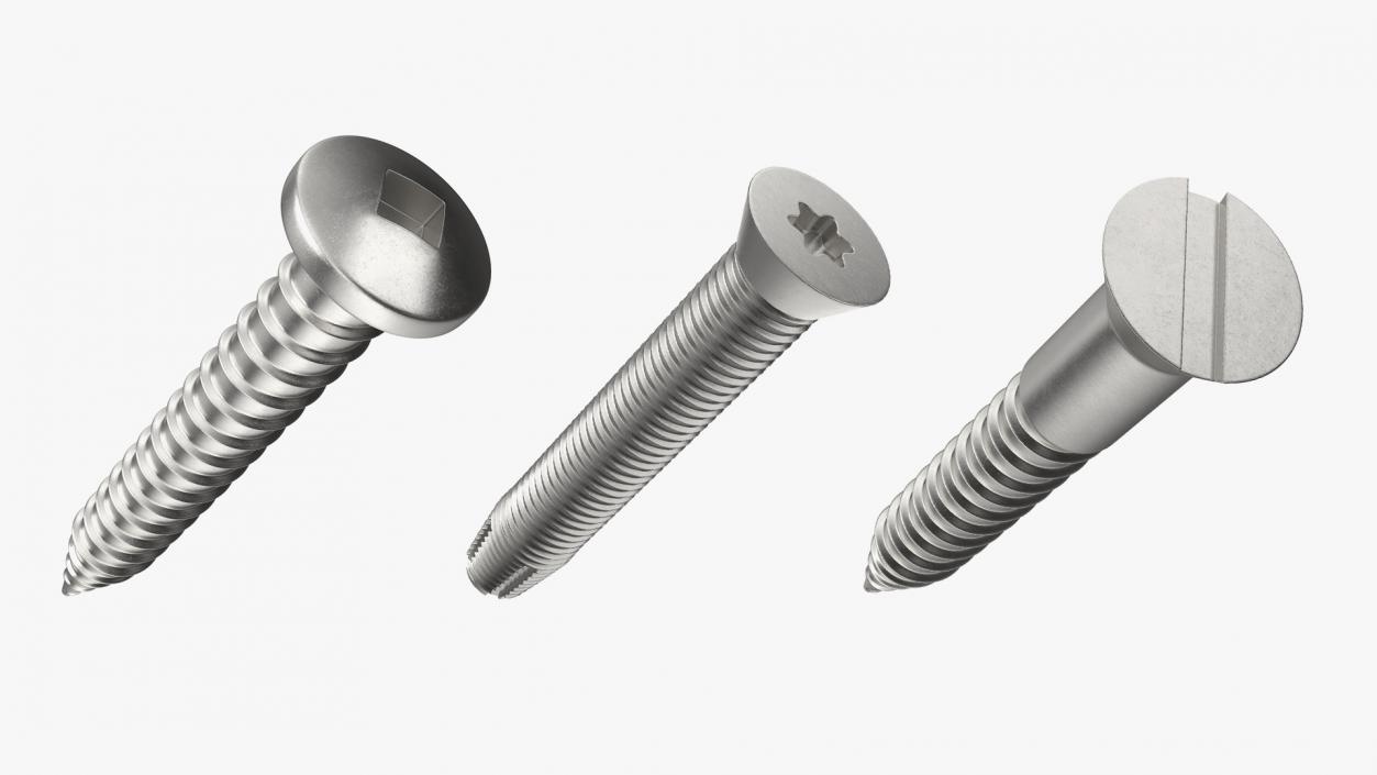 3D model Metal Screws Collection 4