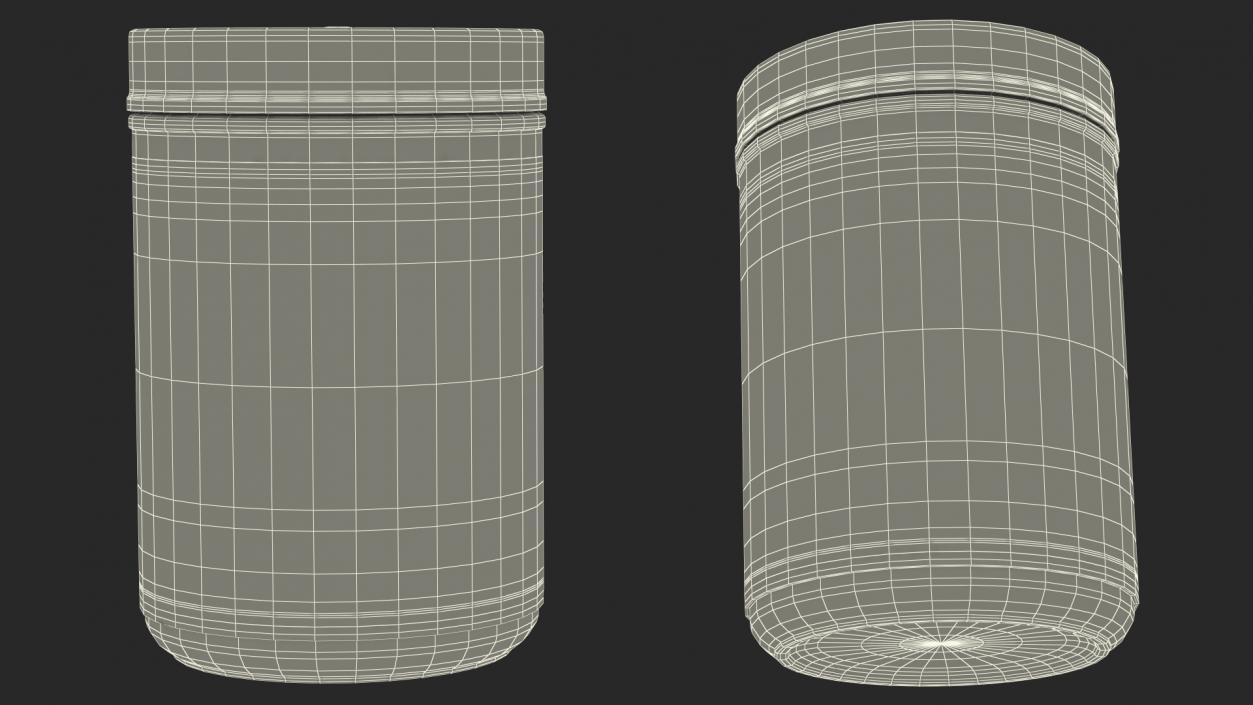 Multivitamin Blank Jar 3D