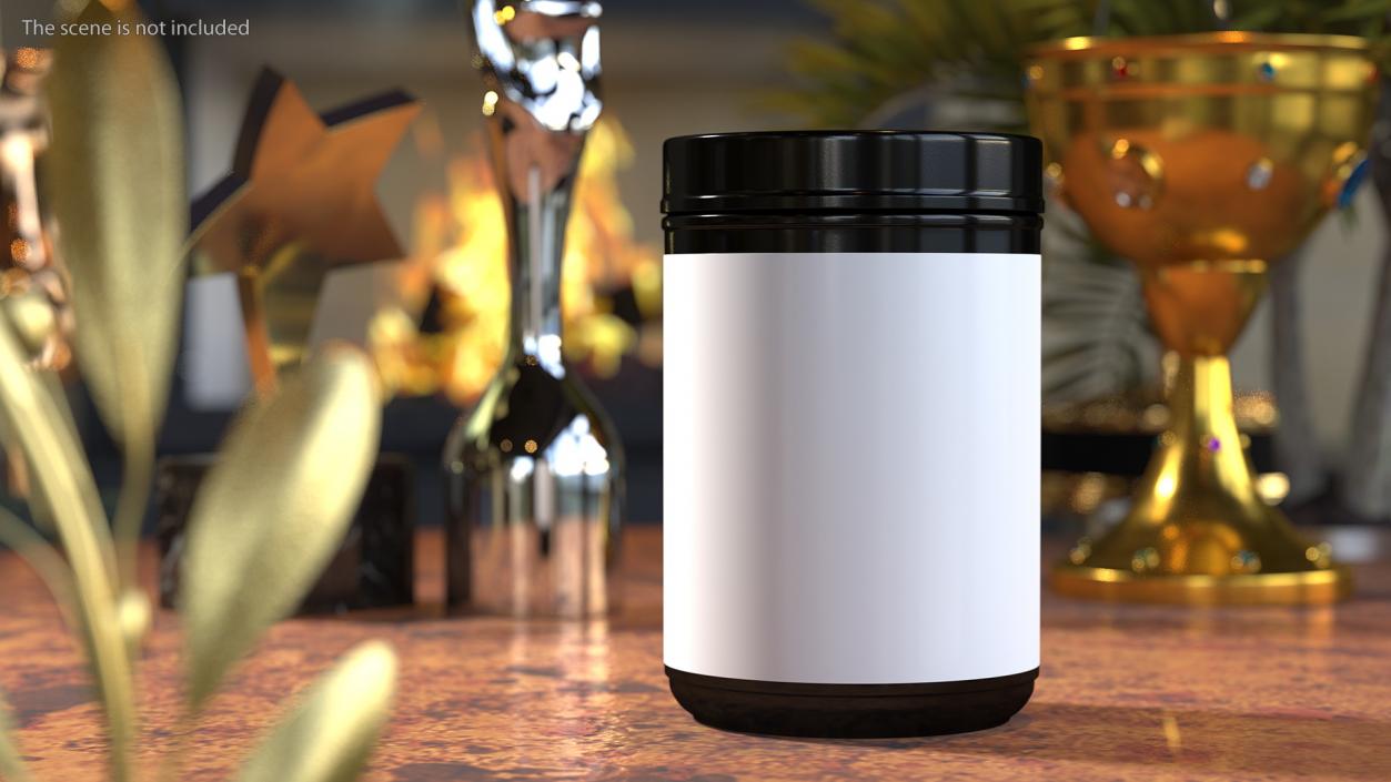 Multivitamin Blank Jar 3D