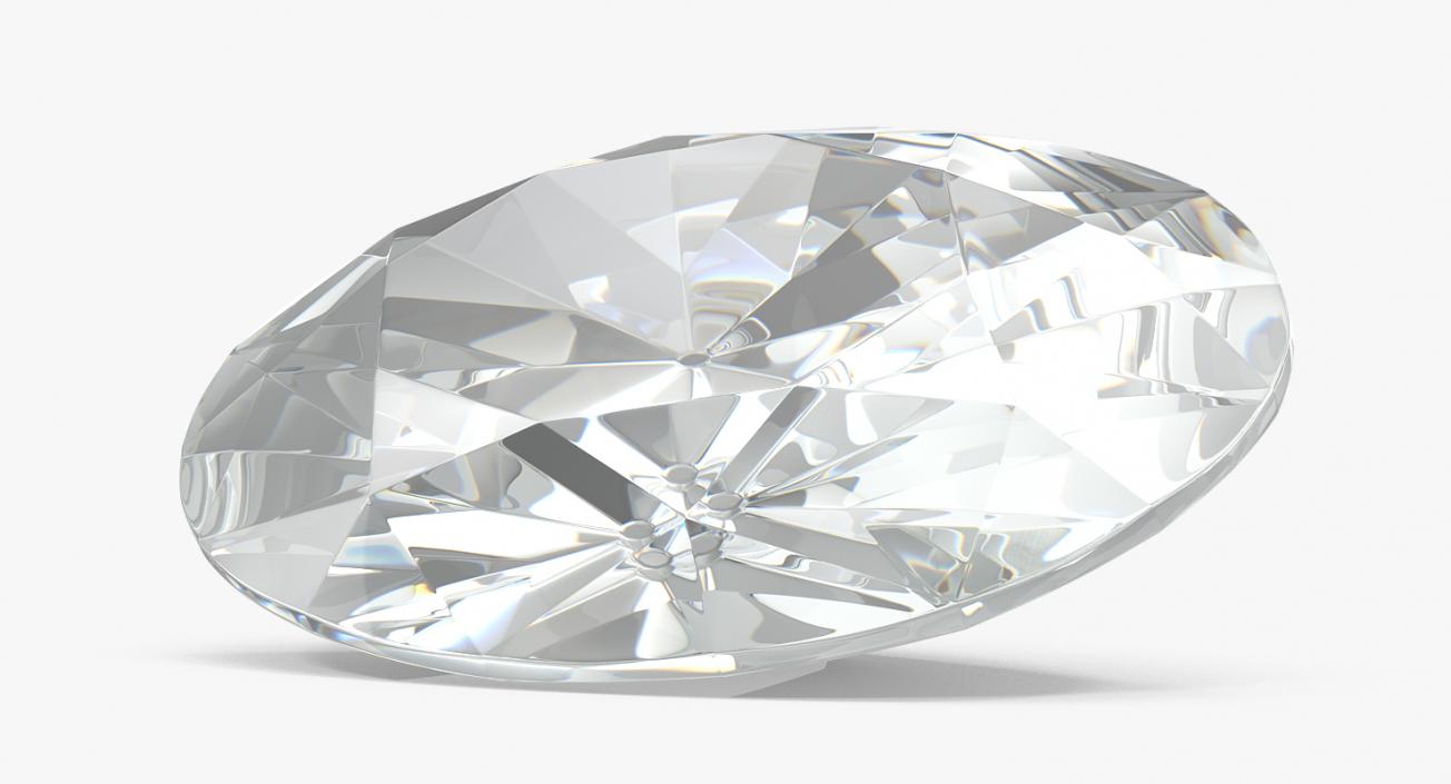 3D Oval Cut Diamond