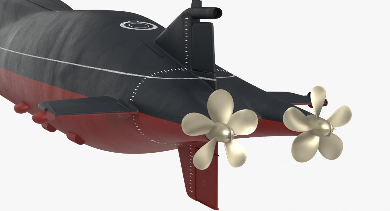 3D Russian Military Submarines Collection model