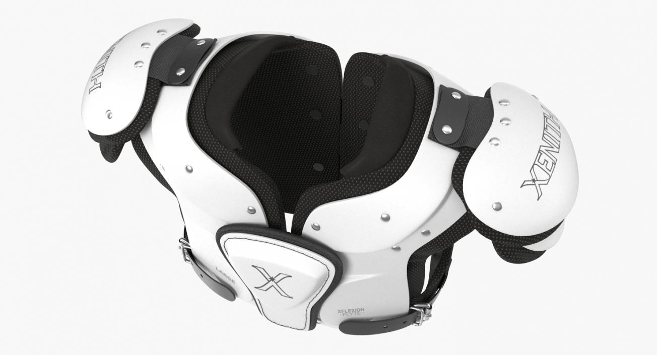 Football Shoulder Pads Xenith Flyte Youth White 3D