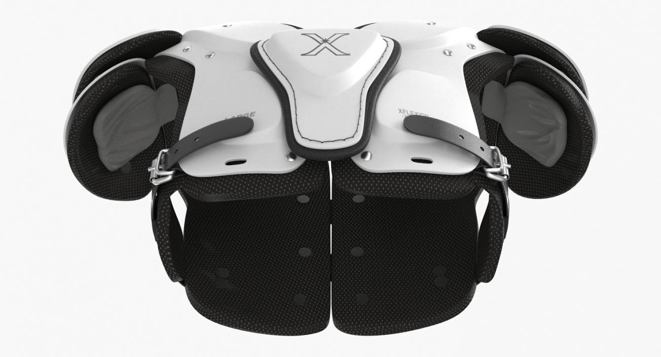 Football Shoulder Pads Xenith Flyte Youth White 3D