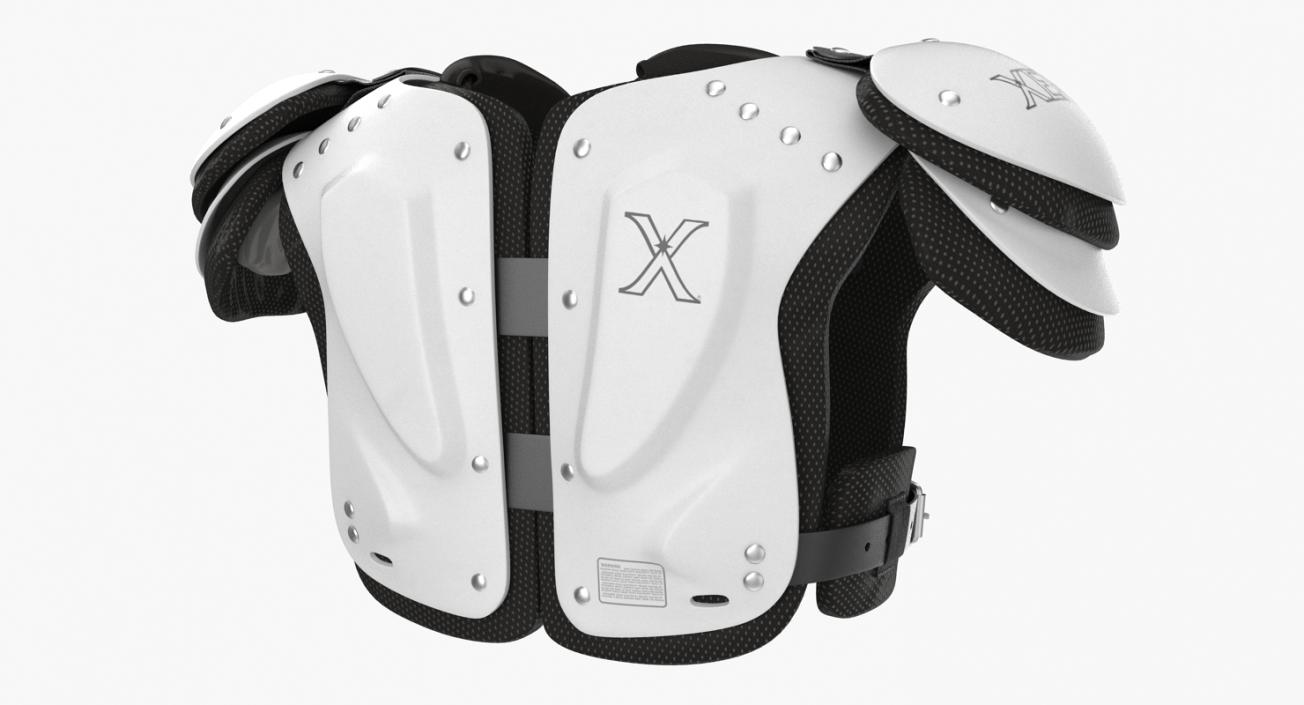 Football Shoulder Pads Xenith Flyte Youth White 3D