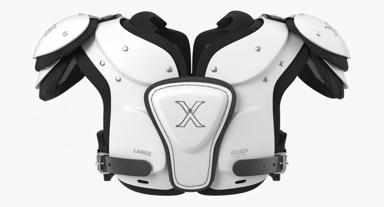 Football Shoulder Pads Xenith Flyte Youth White 3D