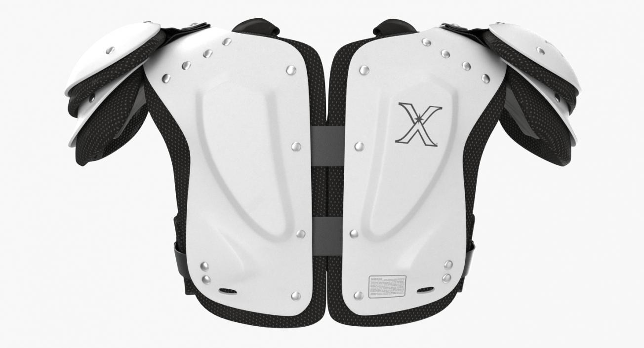 Football Shoulder Pads Xenith Flyte Youth White 3D