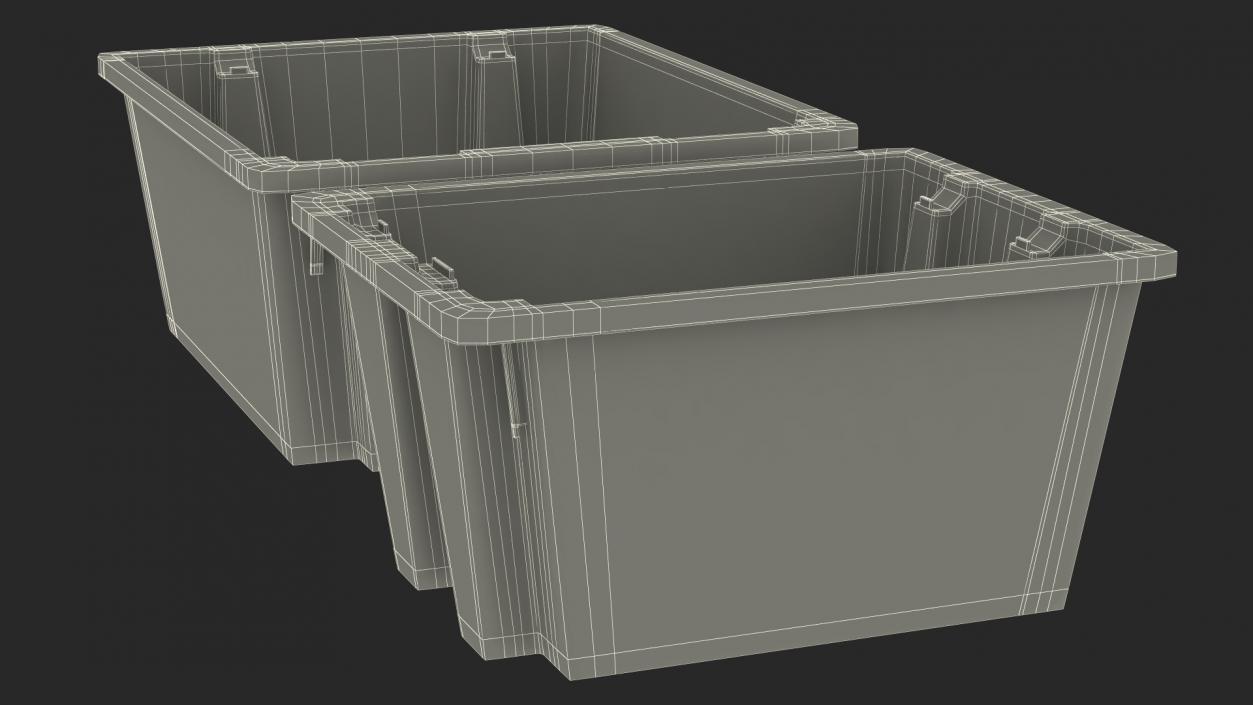 3D model Stack and Nest Totes