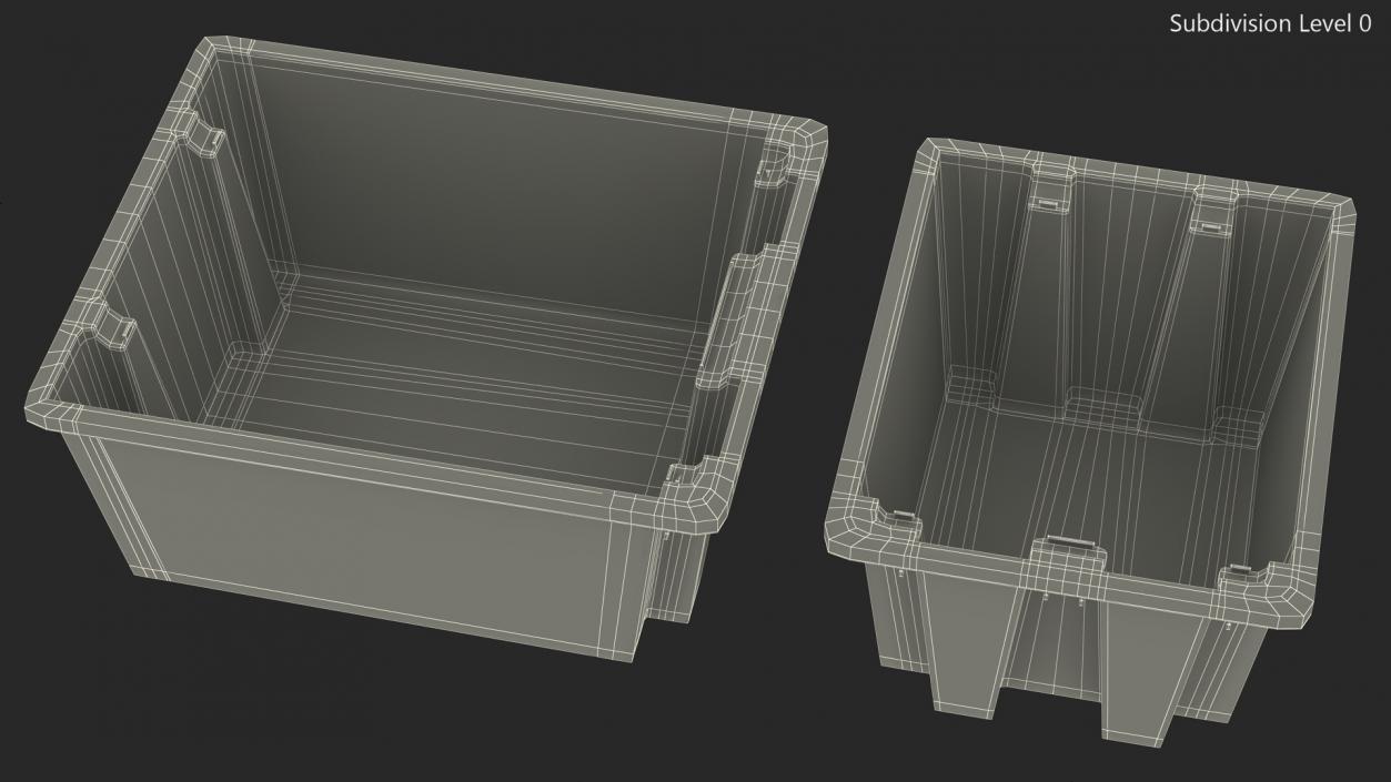 3D model Stack and Nest Totes