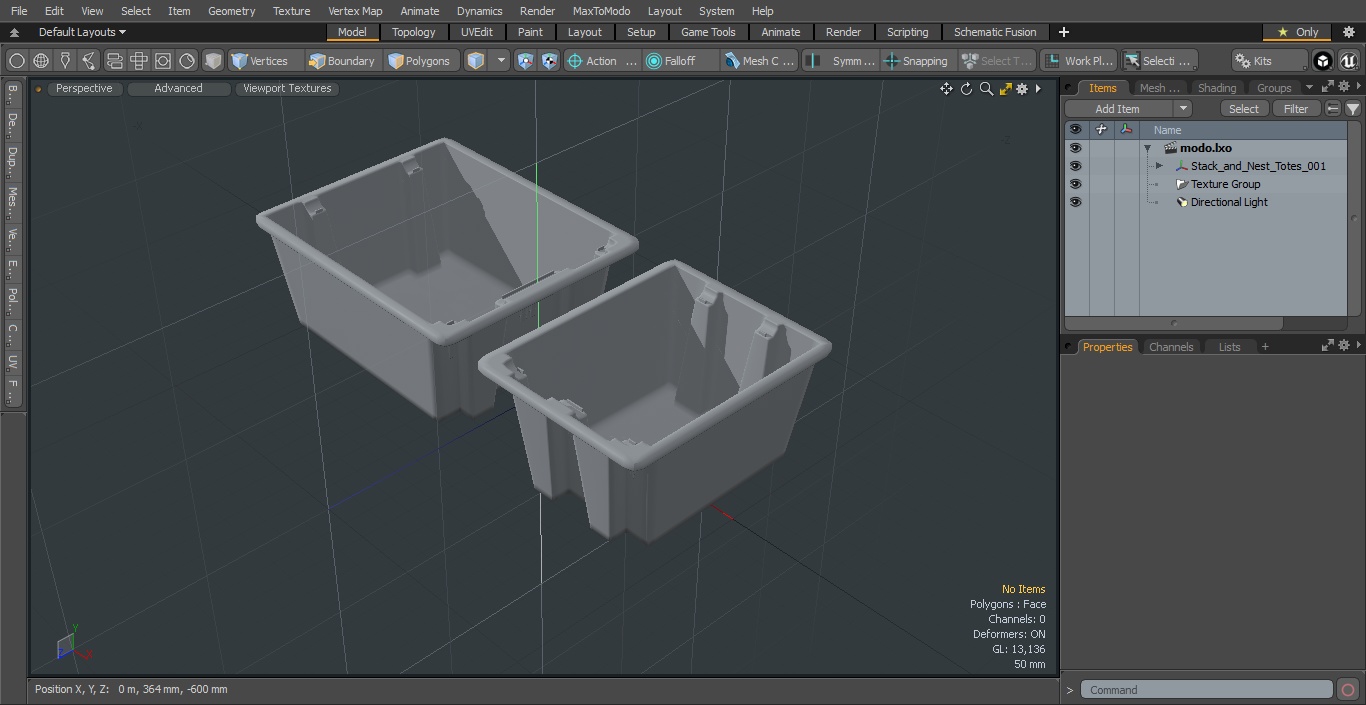 3D model Stack and Nest Totes