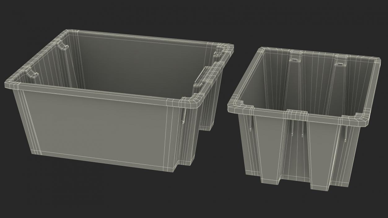 3D model Stack and Nest Totes