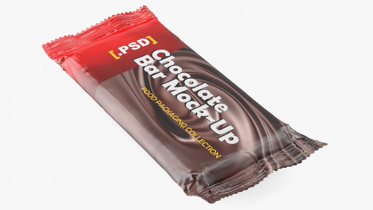 3D model Wide Chocolate Bar Mockup