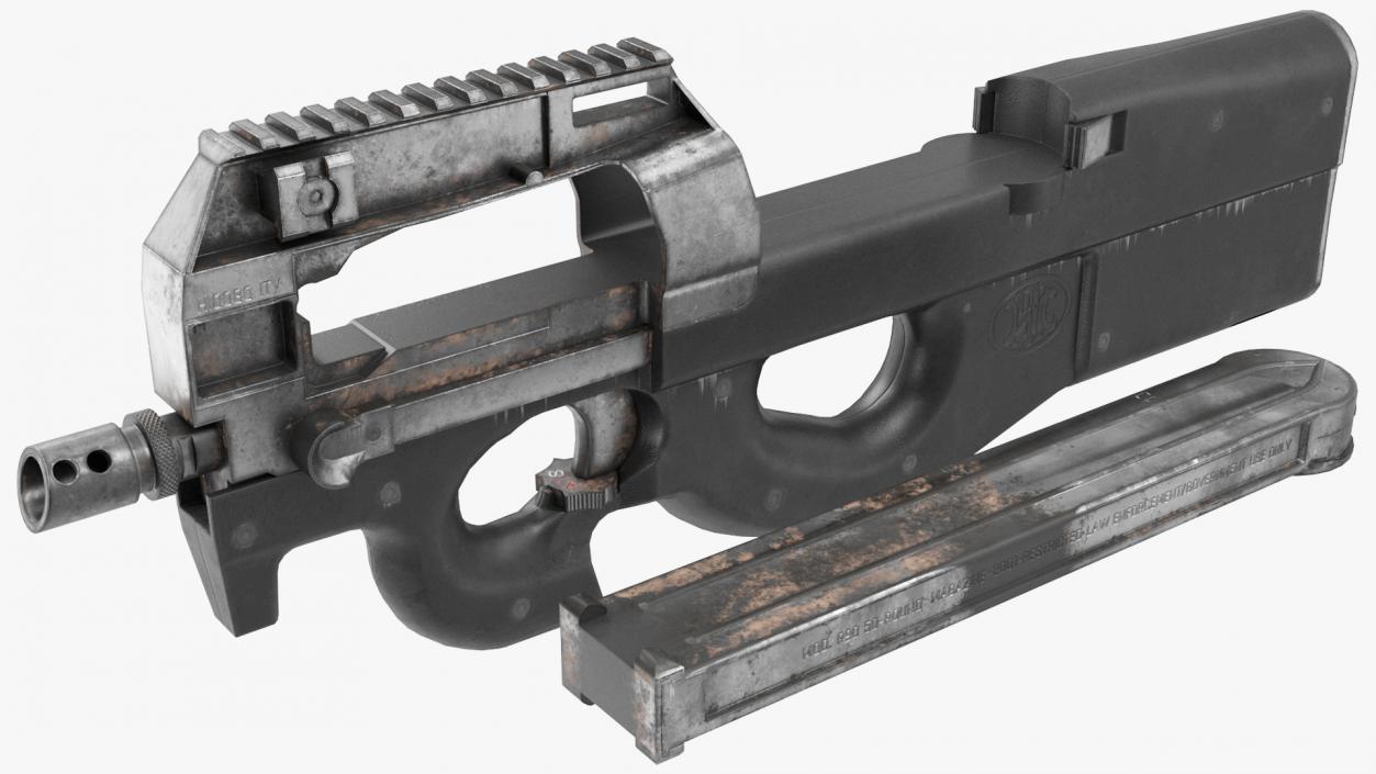 3D model P90 Game Weapon