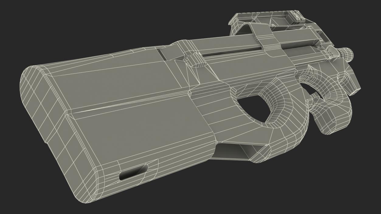 3D model P90 Game Weapon