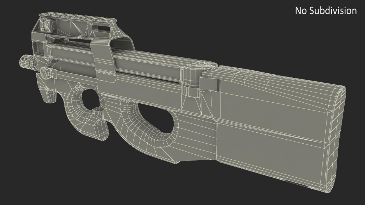 3D model P90 Game Weapon