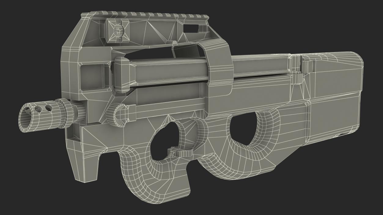 3D model P90 Game Weapon