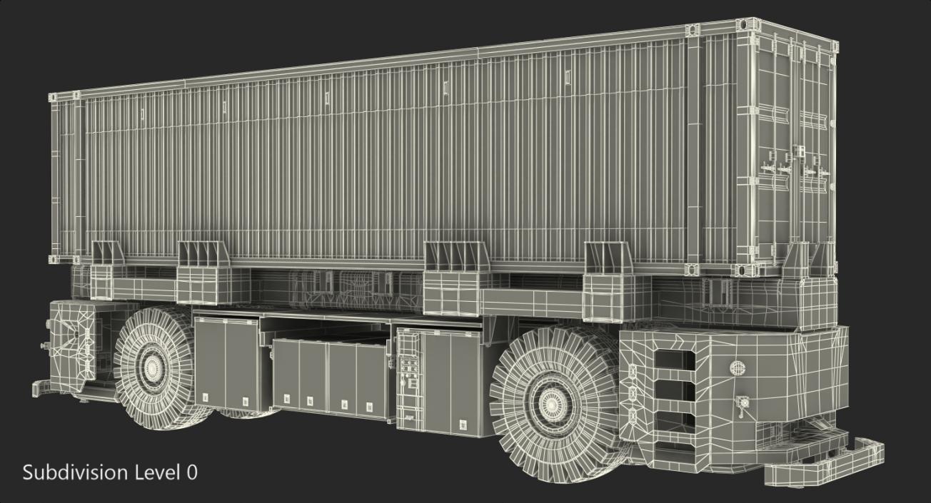 3D AGV Generic with Container