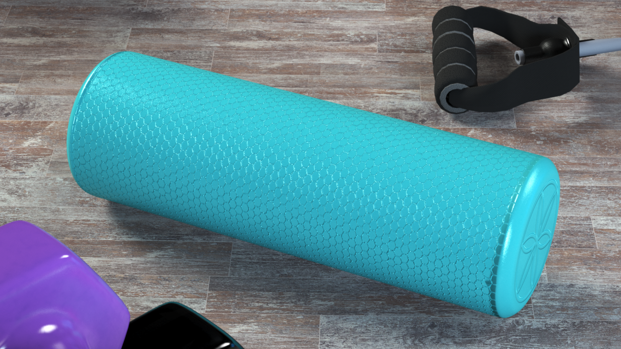 Compact Foam Roller 3D model