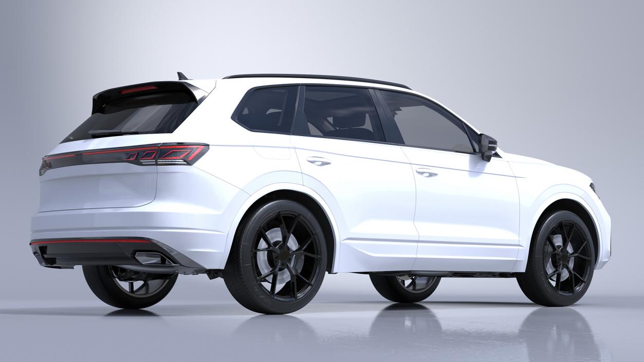 3D model Electric SUV White 2