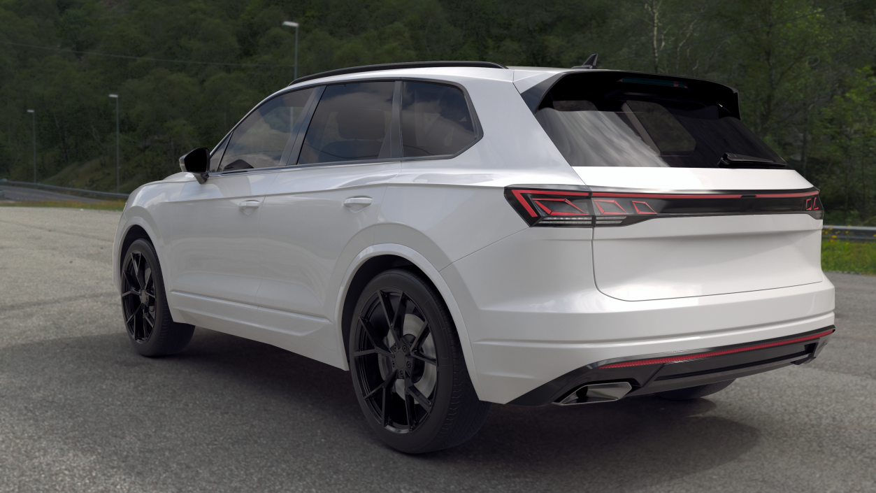 3D model Electric SUV White 2