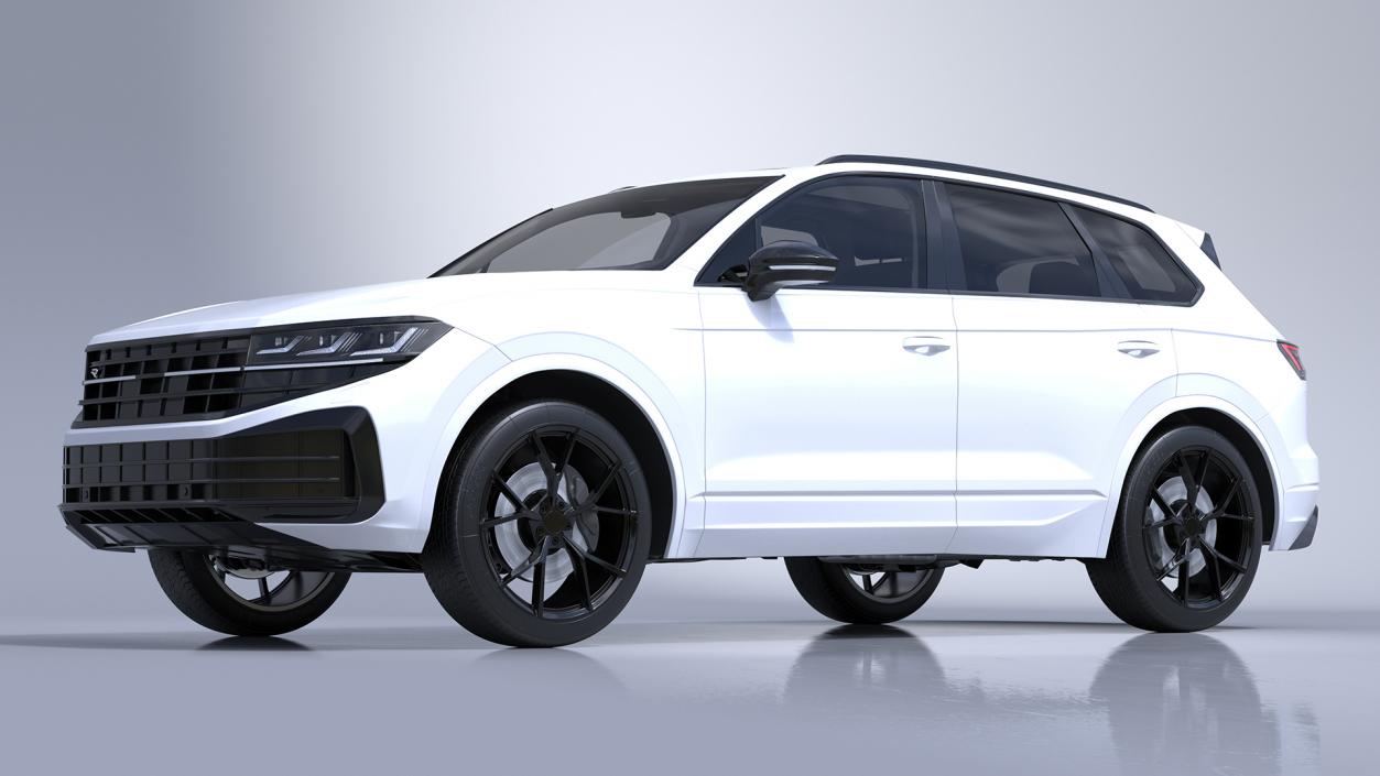 3D model Electric SUV White 2