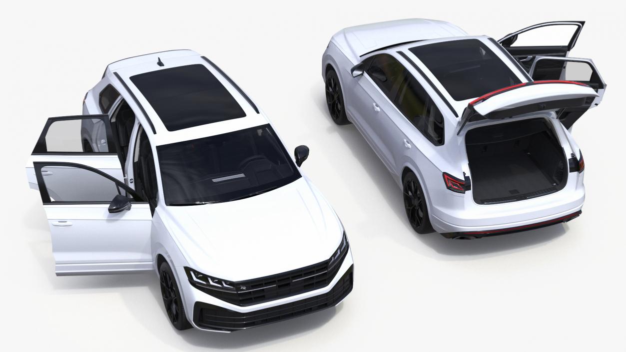 3D model Electric SUV White 2