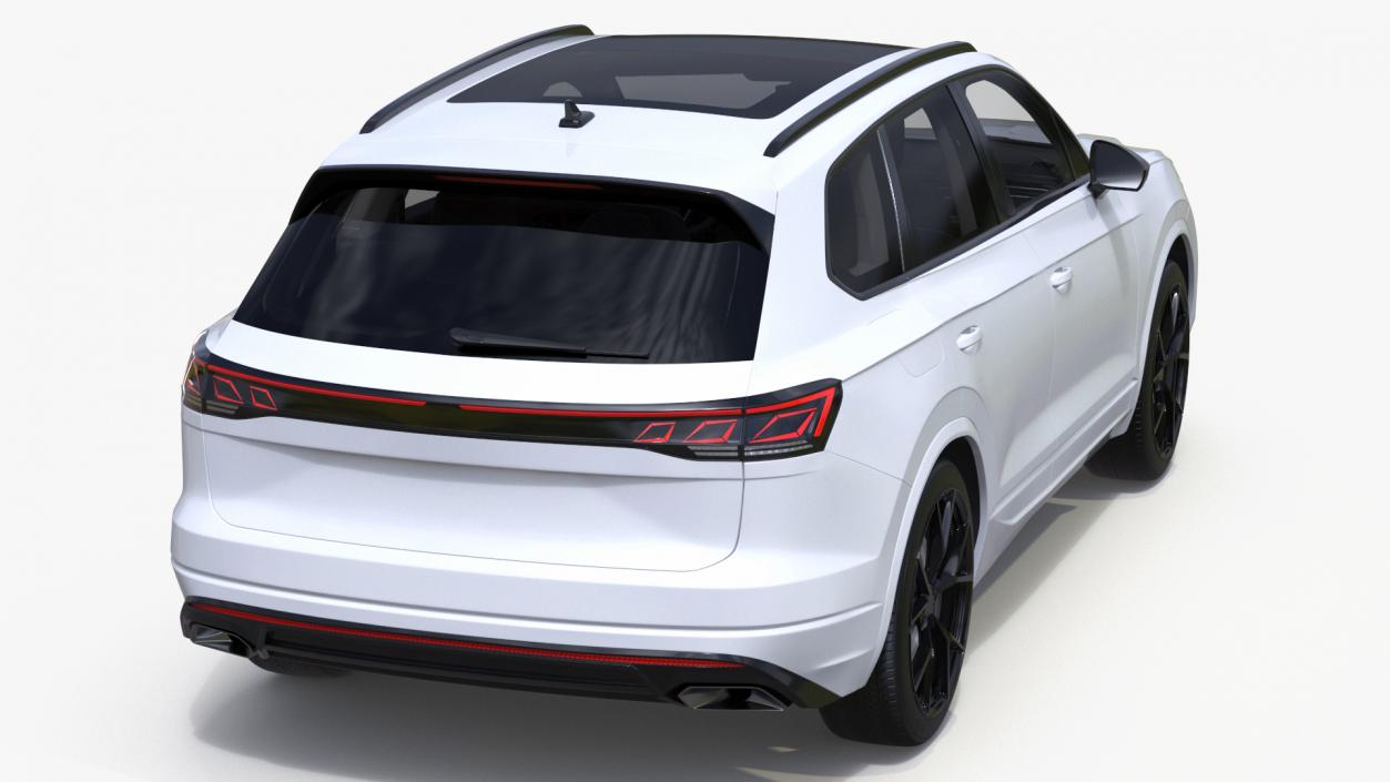 3D model Electric SUV White 2