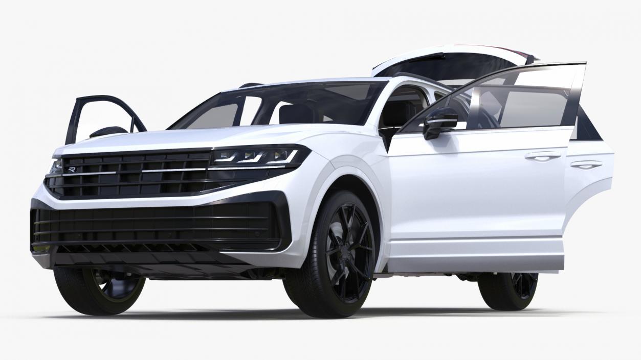 3D model Electric SUV White 2