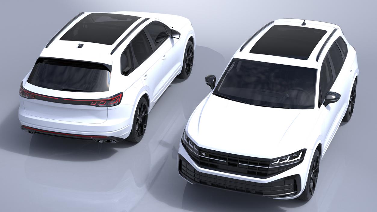 3D model Electric SUV White 2